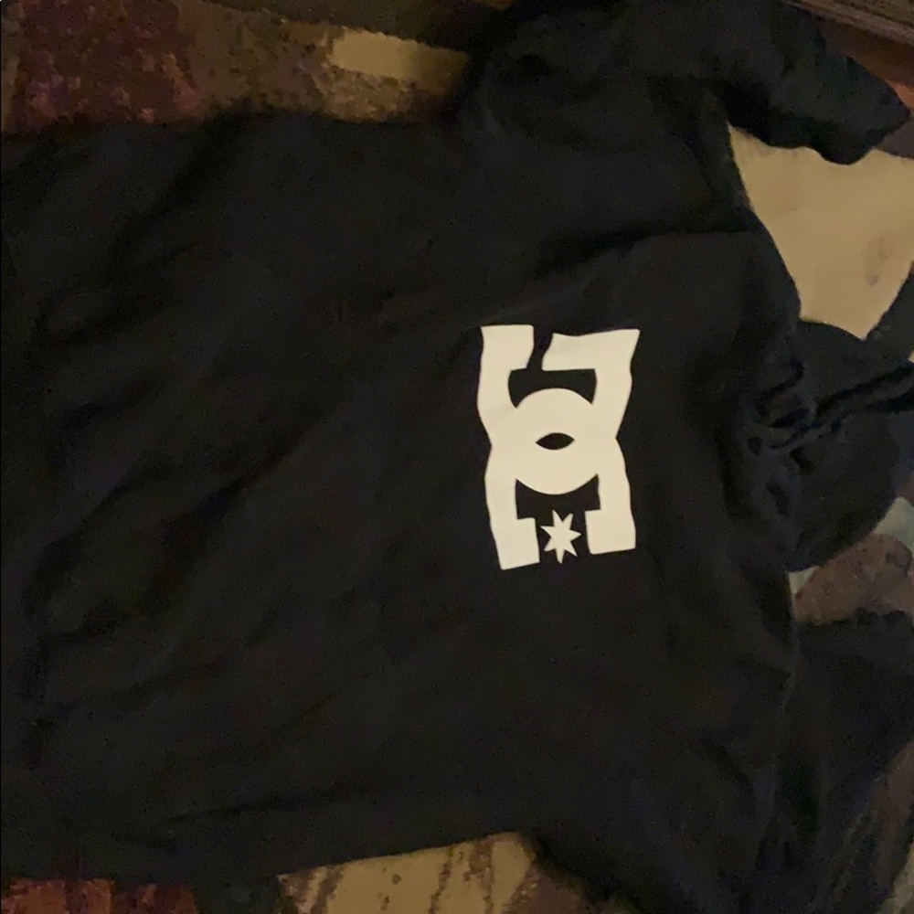 mens black dc hoodie medium